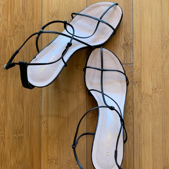 celine strappy heels